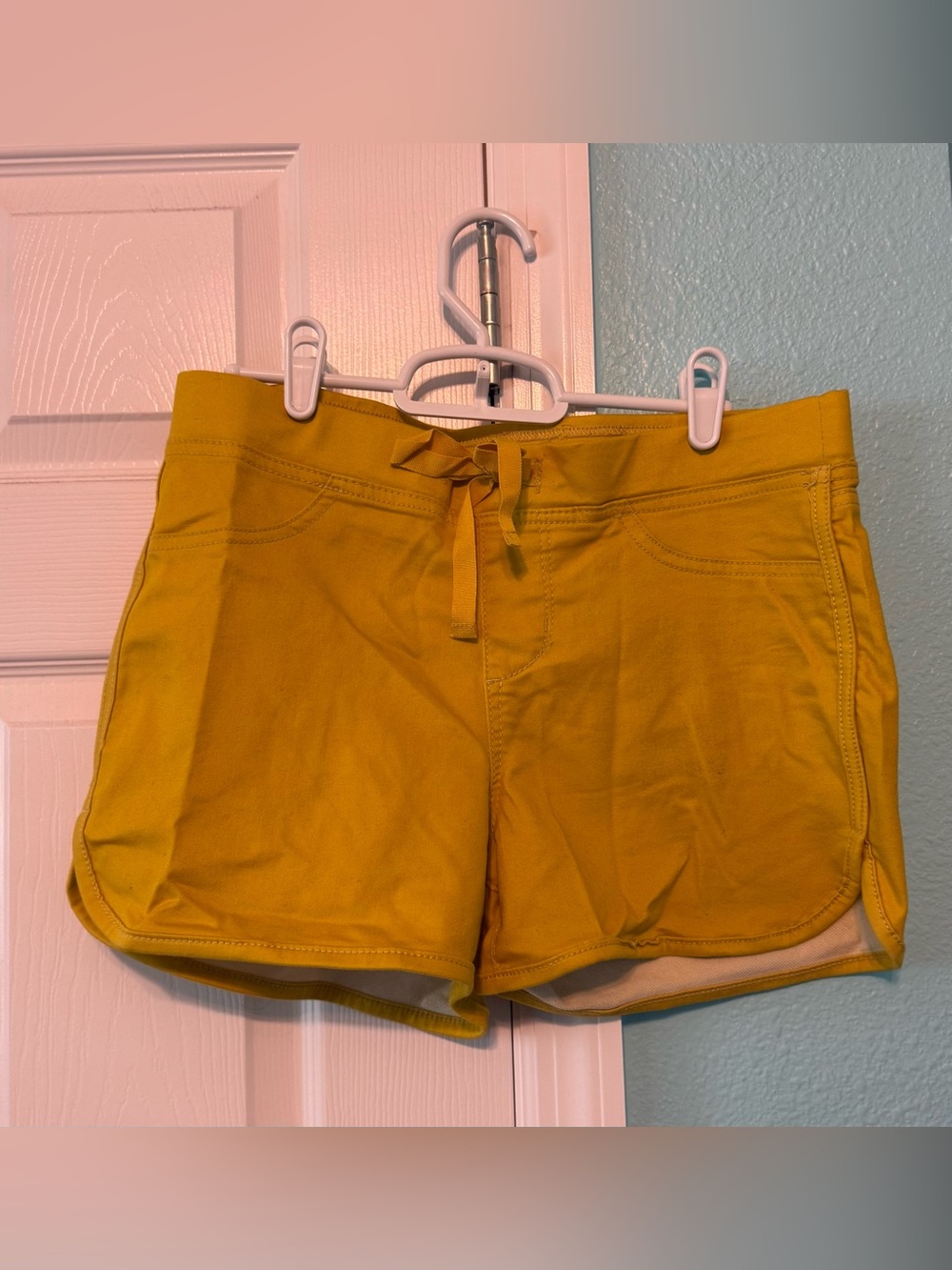 NOBO Mustard Yellow Women's Athletic Drawstring Shorts